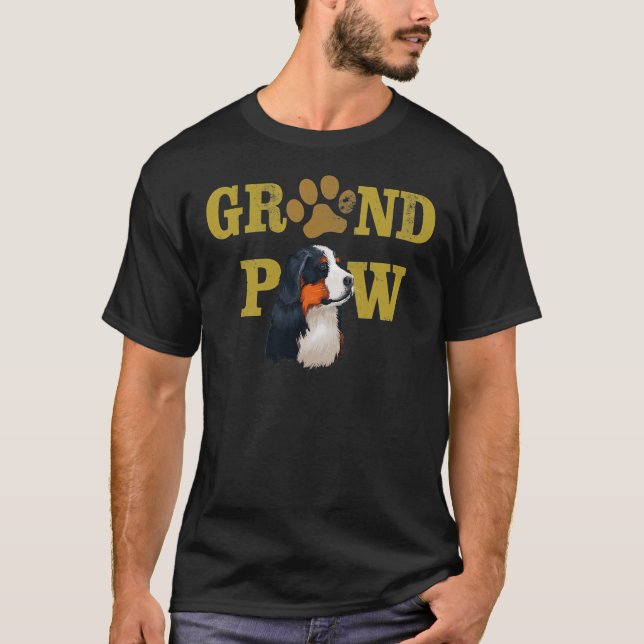 Hunde 365 Bernese Mountain Paw Grandpaw Großvater  T-Shirt (Vorderseite)