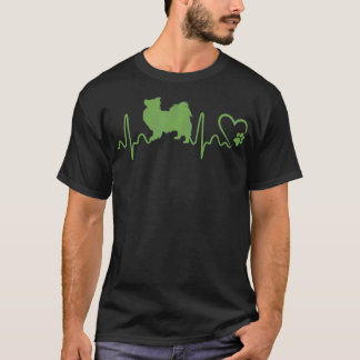 Hunde 365 Heartbeat Papillon Dog Animal Rescue Lif T-Shirt