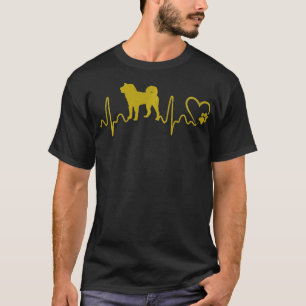 Hunde 365 Heartbeat Shiba Inu Hund Animal Rescue L T-Shirt