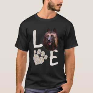 Hunde 365 Lieben Belgische Tervuren Dog Paw Pet Re T-Shirt