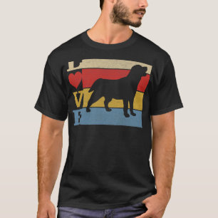Hunde 365 Retro Liebe Labrador Retriever Dog Vinta T-Shirt