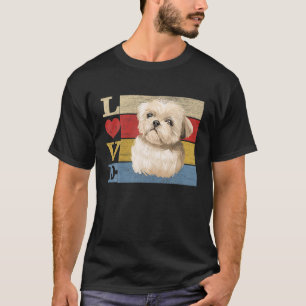 Hunde 365 Retro Liebe Shih Tzu Dog Vintages Gesche T-Shirt