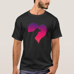 Hunde 365 Sibirischer Husky Hund Pink Heart Liebe  T-Shirt