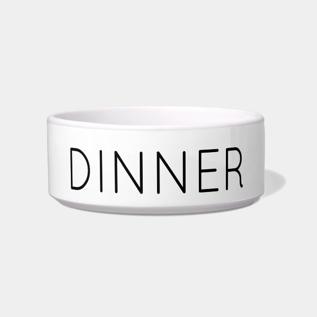 Hunde-Abendessen Napf (Vorderseite)