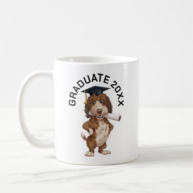 Hunde Abschluss Personalisiert Kaffeetasse (Links)