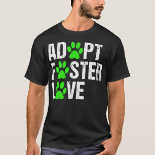 Hunde Adoption Rettung Hunde Adoptierte Katzenrude T-Shirt