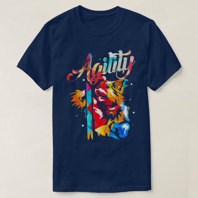 Hunde Agility 3 T-Shirt (Design vorne)