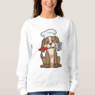 Hunde als Koch mit Koch Hut & Spatula Sweatshirt
