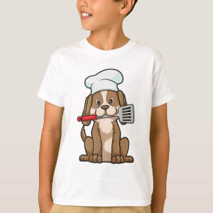 Hunde als Koch mit Koch Hut & Spatula T-Shirt