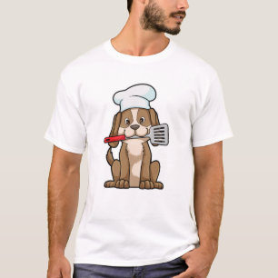 Hunde als Koch mit Koch Hut & Spatula T-Shirt