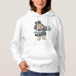 Hunde als Koch mit Platter & Knochen Hoodie
