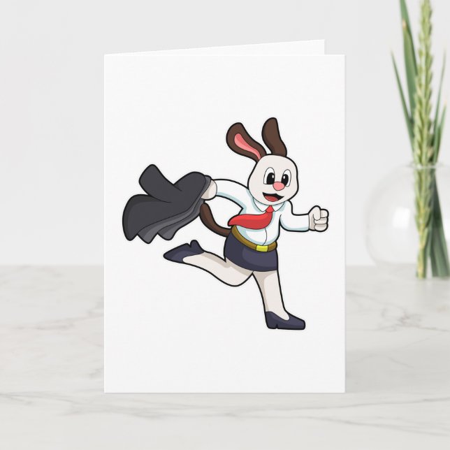 Hunde als Sekretär mit Rock Karte (Vorderseite)