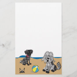 Hunde am Strand Briefpapier