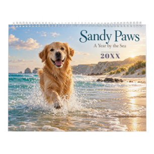 Hunde am Strand Küste Kalender