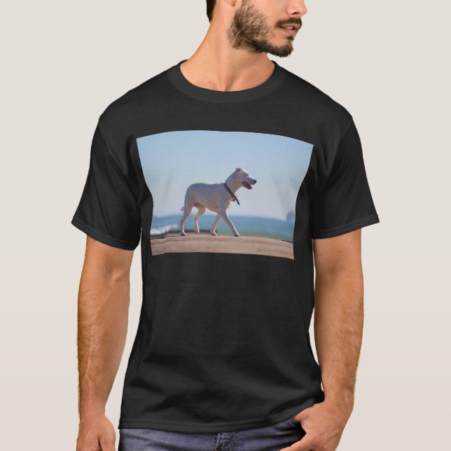 Hunde am Strand T-Shirt (Vorderseite)