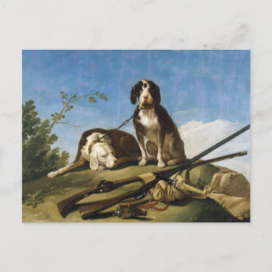 Hunde an der Leine Meisterwerk von Francisco José Postkarte