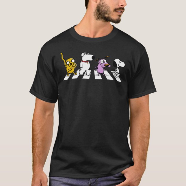 Hunde auf der Abtei Road essenziell T-Shirt (Vorderseite)