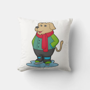 Hunde auf Ice-Skaten mit Ice-Skaten Kissen