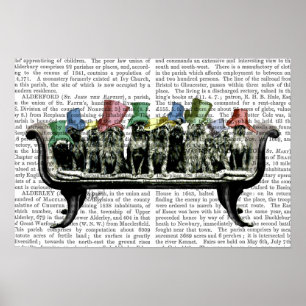 Hunde auf Sofa Poster