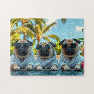Hunde auf Urlaub Puzzle