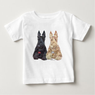 Hunde aus Wheaten und Black Scottie Baby T-shirt