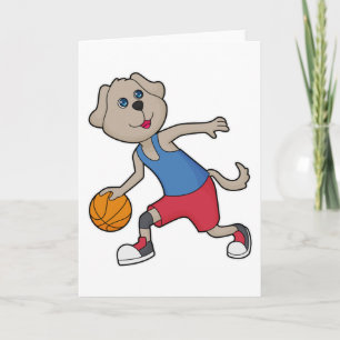 Hunde Basketballspieler Basketball Karte