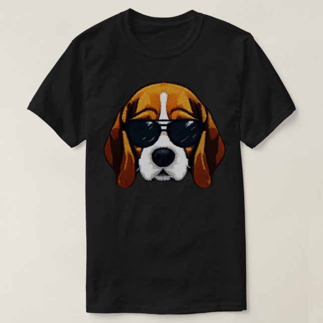 Hunde Beagle cool T-Shirt (Design vorne)