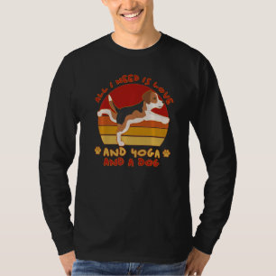 Hunde Beagle Hund Beagle Welpenbesitzer Yoga Hund T-Shirt