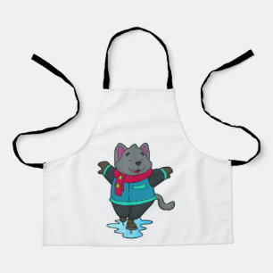 Hunde bei Ice Skaten mit Ice Skate & Scarf Schürze