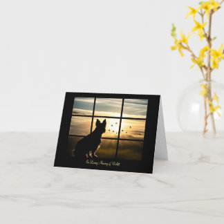 Hunde-Beileid-Gedenkstätte Sonnenuntergang und Bei Karte