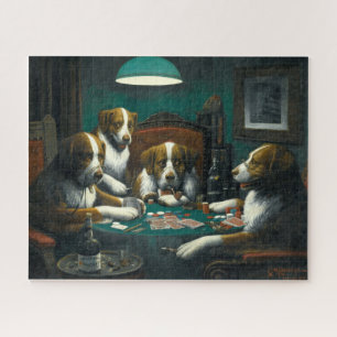 Hunde beim Pokern aus der viktorianischen Ära von  Puzzle