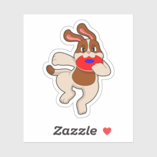 Hunde beim Spielen Aufkleber