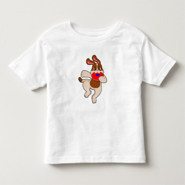 Hunde beim Spielen Kleinkind T-shirt (Vorderseite)