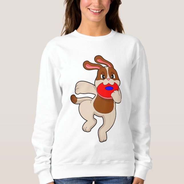 Hunde beim Spielen Sweatshirt (Vorderseite)