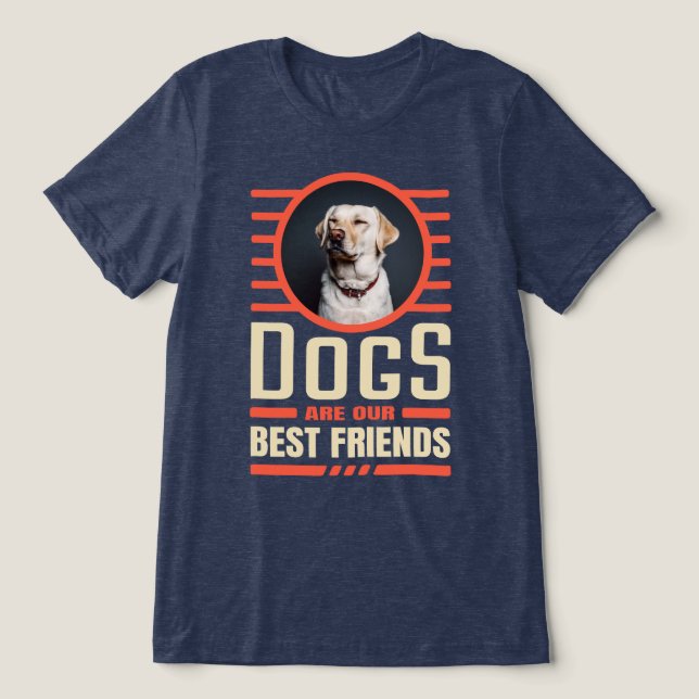 Hunde beste Freunde Tri-Blend Shirt (Design Vorderseite)