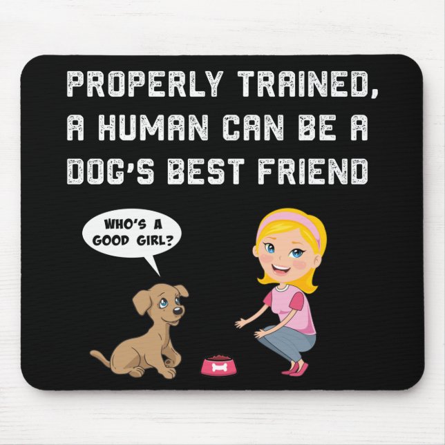 Hunde bester Freund Getränke-Maus-Pad Mousepad (Vorne)