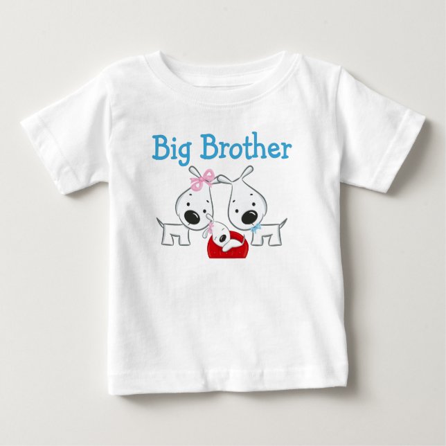 Hunde Big Brother Baby T-shirt (Vorderseite)