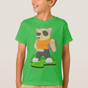 Hunde-Bodybuilder-Hantel-Bodybuilding T-Shirt
