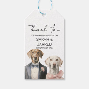 Hunde Braut & Groom Hochzeit Geschenkanhänger