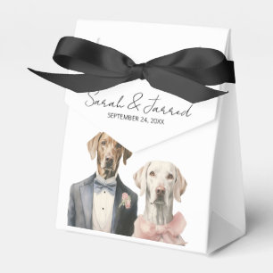 Hunde Braut & Groom Hochzeit Geschenkschachtel