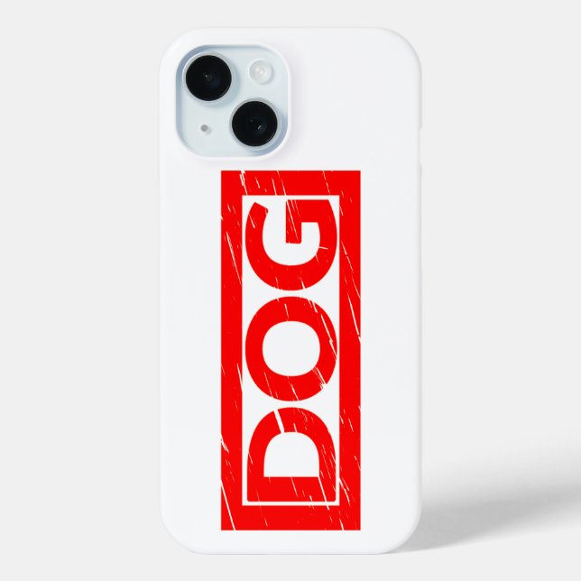 Hunde-Briefmarke Case-Mate iPhone Hülle (Rückseite)