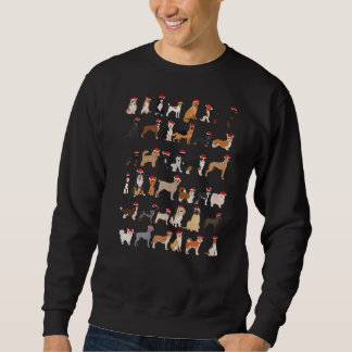 Hunde brüten Weihnachten Die beliebtesten Hunderas Sweatshirt