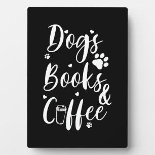 Hunde Bücher Coffe Hund Lover Buch Wurm Fotoplatte
