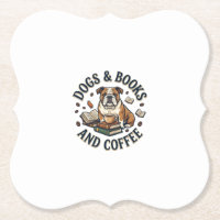 Hunde Bücher Kaffee Bulldogge Stapel Tasse_1