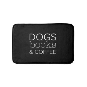 Hunde Bücher Kaffeebuchwurm Hunde Mama Badematte
