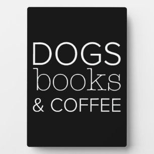 Hunde Bücher Kaffeebuchwurm Hunde Mama Fotoplatte