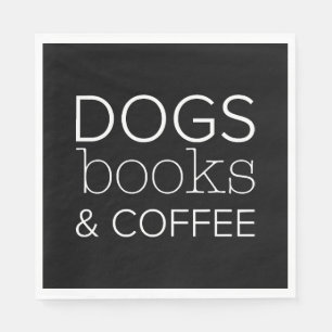 Hunde Bücher Kaffeebuchwurm Hunde Mama Serviette