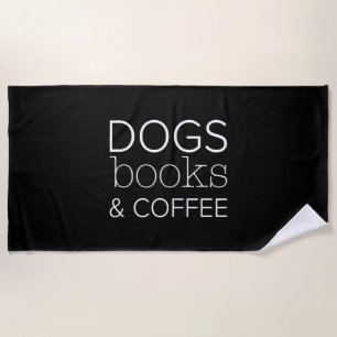 Hunde Bücher Kaffeebuchwurm Hunde Mama Strandtuch
