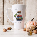 Hunde, Bücher und Kaffee | Aquarellbilder Milchtasse<br><div class="desc">Personalisiert mit Ihrem Namen auf der Rückseite. Trendy Aquarell handgezeichnete Illustrationen. Das sind tolle Geschenke! Stuff ein paar Goodies drinnen und mache jemandem den Tag! Fügen Sie diesem Design Ihre benutzerdefinierte Formulierung hinzu, indem Sie die "Diese Vorlage bearbeiten"-Felder auf der rechten Seite des Elements verwenden, oder klicken Sie auf die...</div>