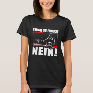 Hunde-Bulldog-Statement-Sprichwort vor dem Frag T-Shirt